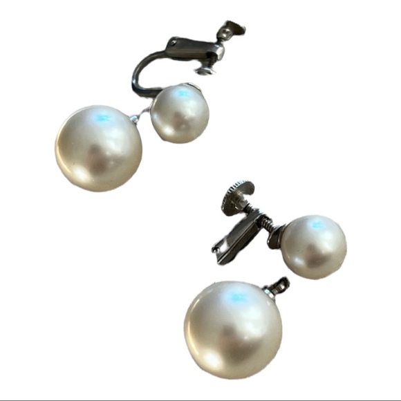 Vintage 1950s Pearl Earrings by JUDY LEE from a Private Collection - Picture 11 of 12